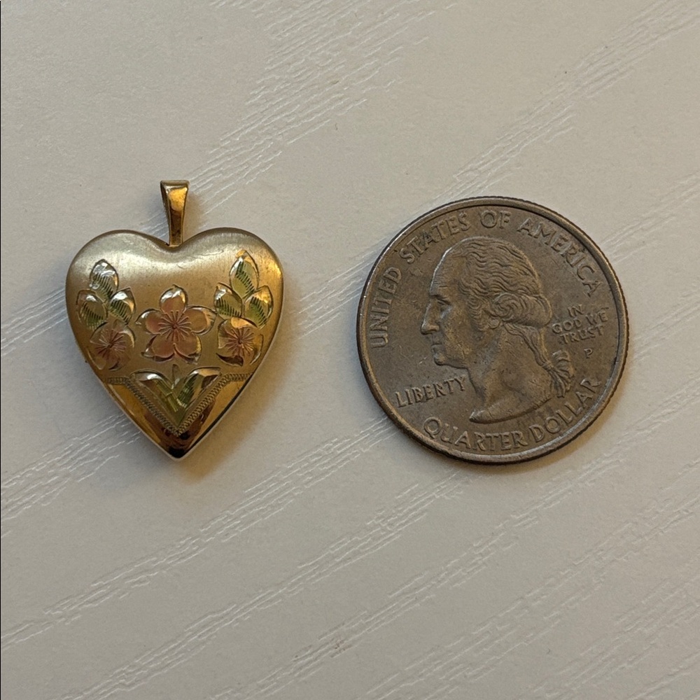 Vintage heart locket 14k GF gold fill PPC Princess Pride Creations